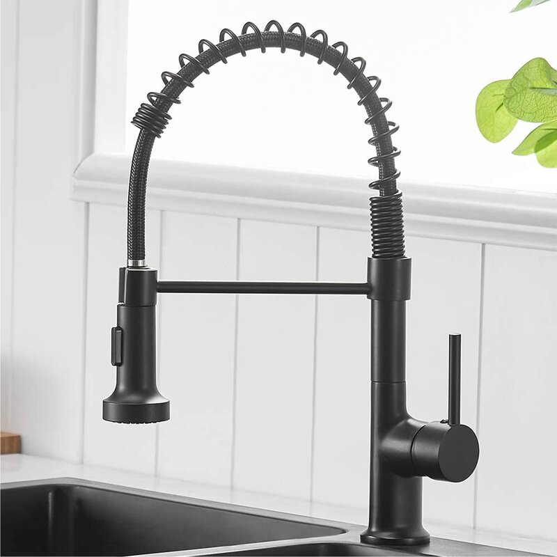 AWZTOO Commercial Pull Down Single Handle Kitchen Faucet Reviews   Commercial Pull Down Single Handle Kitchen Faucet 